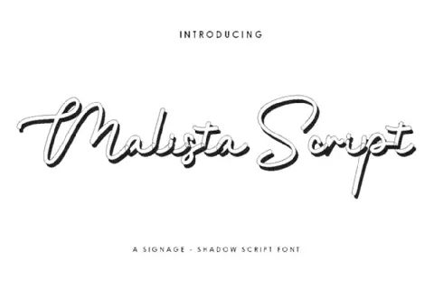 Malista Script font