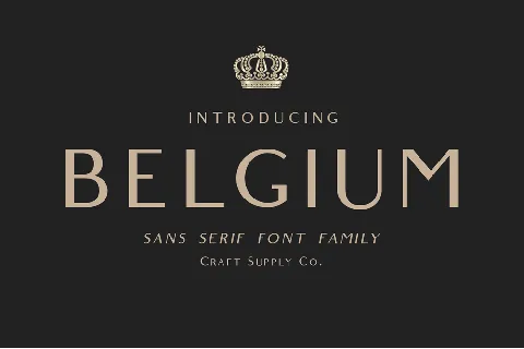 Belgium font