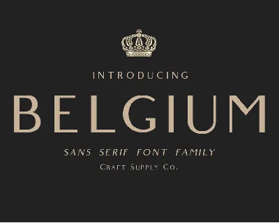 Belgium font