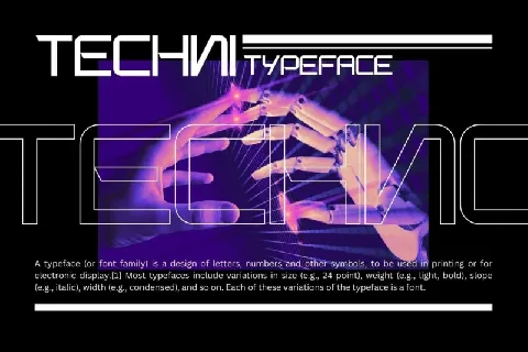 Techno Charm font