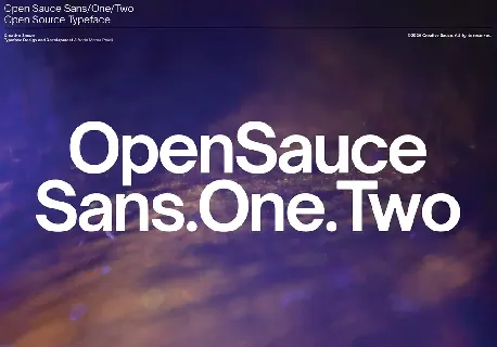 Open Sauce Family font