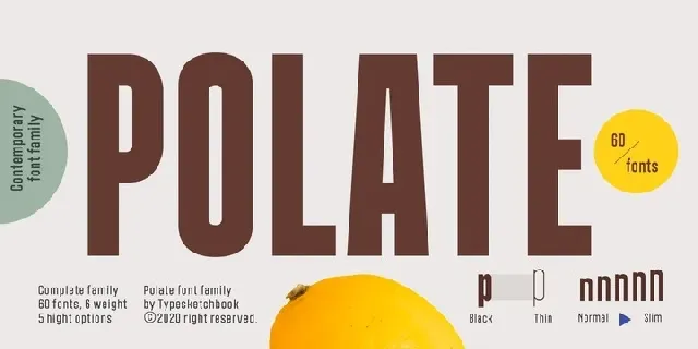 Polate font