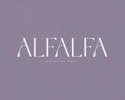 Alfalfa font