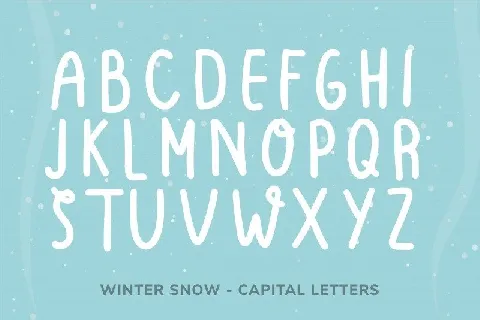 Winter Snow font