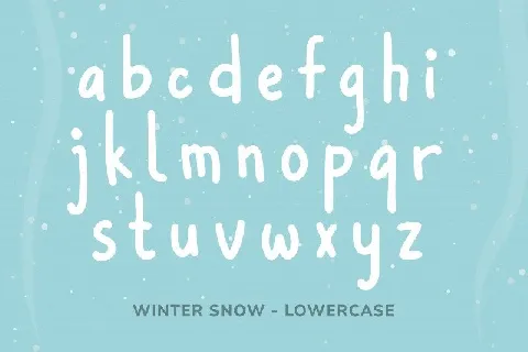Winter Snow font
