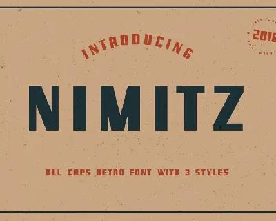 Nimitz All Caps font