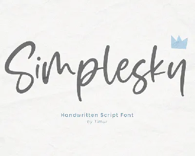 Simplesky font