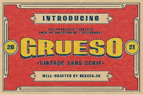 Grueso font