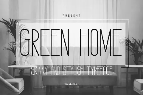 GREEN HOME Sans Serif font