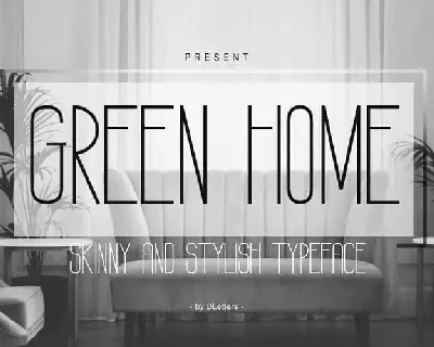 GREEN HOME Sans Serif font