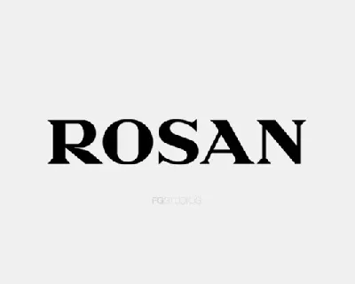 Rosan font