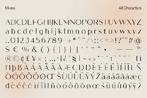 Mikea font