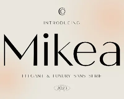 Mikea font