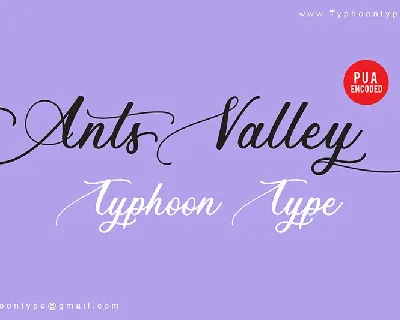 Ants Valley font