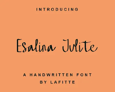 Esalina Julite font