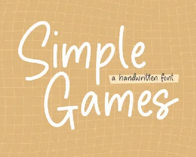 Simple Games font