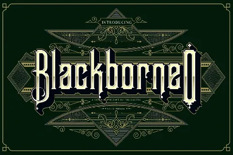 Blackborneo font