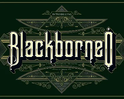 Blackborneo font