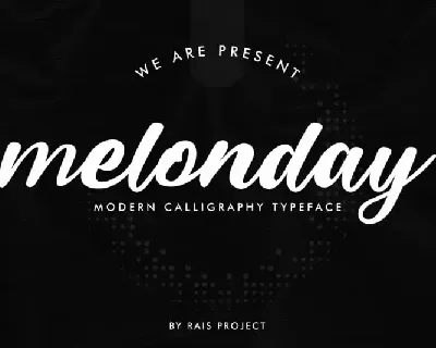 Melonday Script font