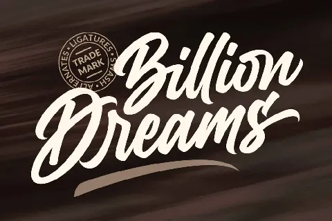 Billion Dreams font