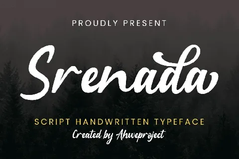 Srenada font