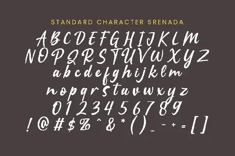 Srenada font