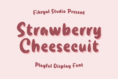 Strawberry Cheesecuit font