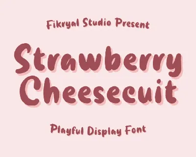 Strawberry Cheesecuit font