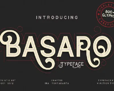 Basaro Display font