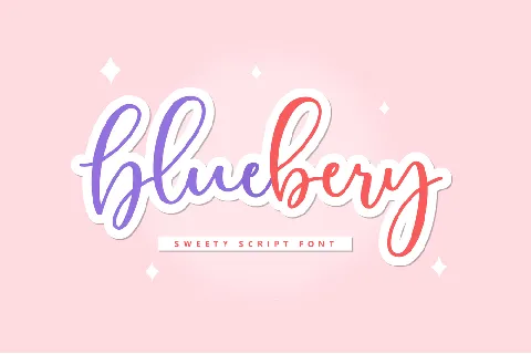 Bluebery font