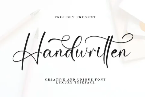 Handwritten Script font