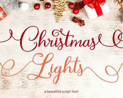 Christmas Light font