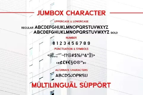 Jumbox Free font