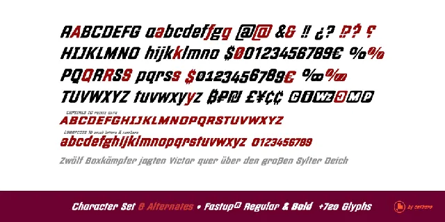 Fastup font