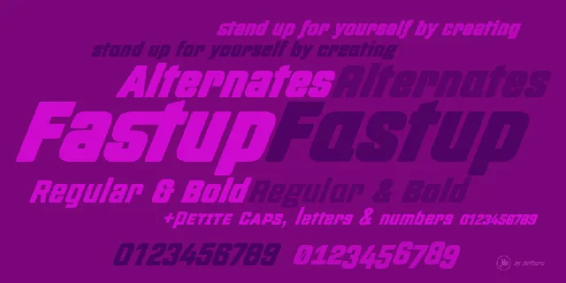 Fastup font