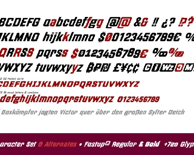 Fastup font