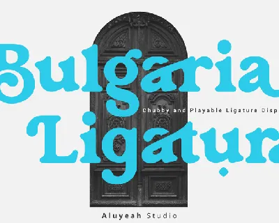 Bulgaria Ligatura font