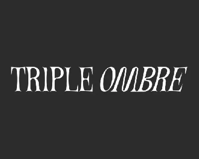 Triple Ombre font