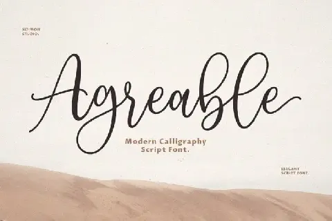 Agreable Script font