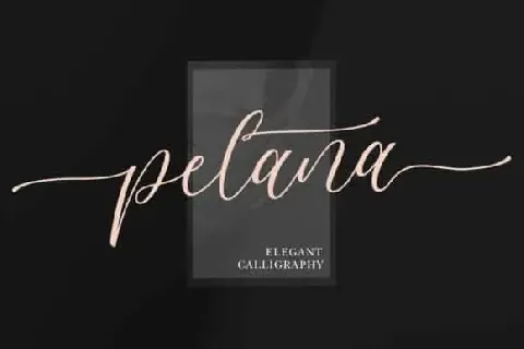 Pelana Calligraphy font