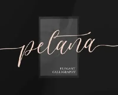 Pelana Calligraphy font