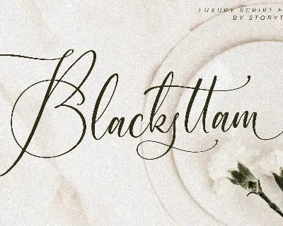 Blacksttam font