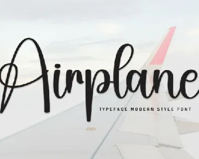 Airplane Script font