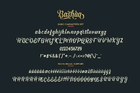 Bashira Script font