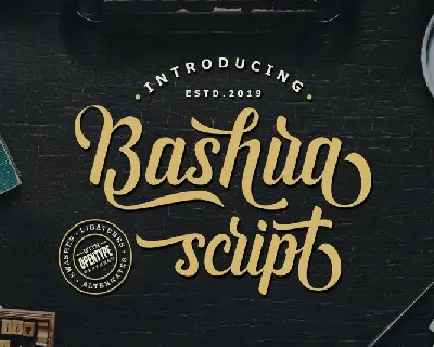 Bashira Script font