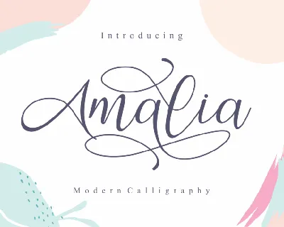Amalia font