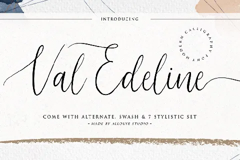 Val Edeline font