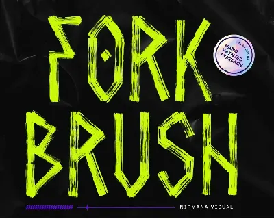 Fork Brush Vector font