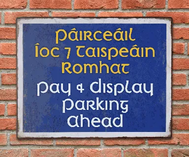 Irish Penny font
