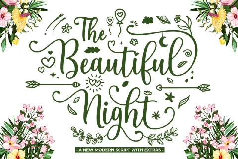 The Beautiful Night font